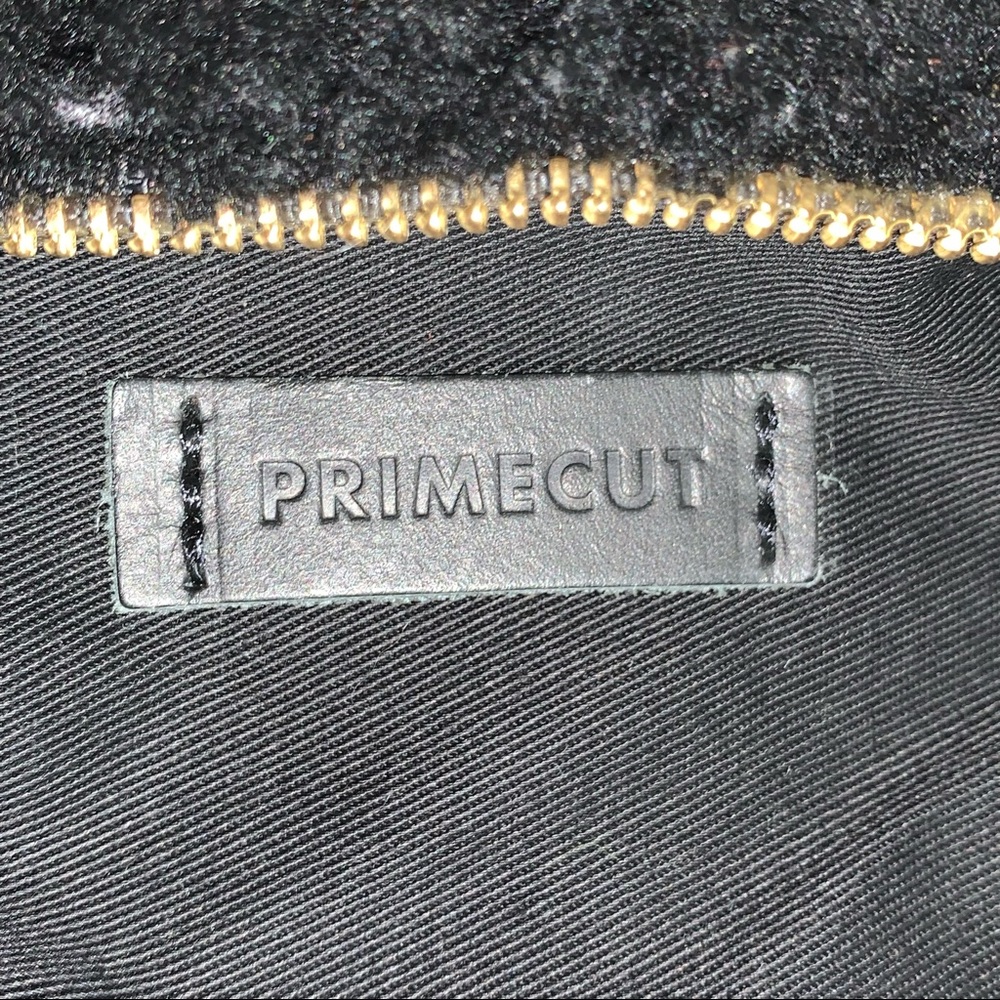 PRIMECUT hand pieced "Playground" shearling clutch POUCH - Picture 4 of 7